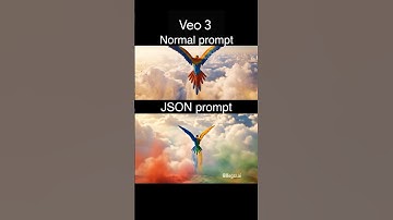 Two Prompts 09 | Normal vs JSON - + One-take. No cuts. Created using #veo3