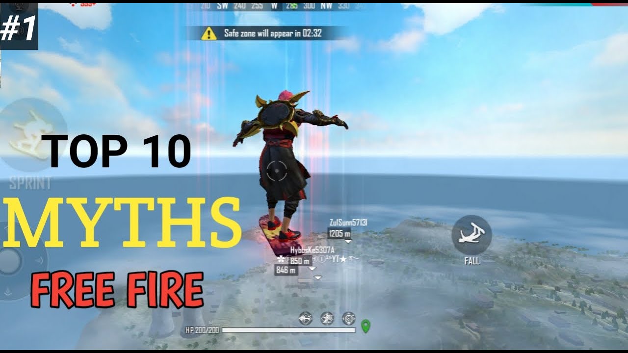 Top 10 Mythbusters in FREEFIRE Battleground | FREEFIRE Myths #1 | NKT ARMY