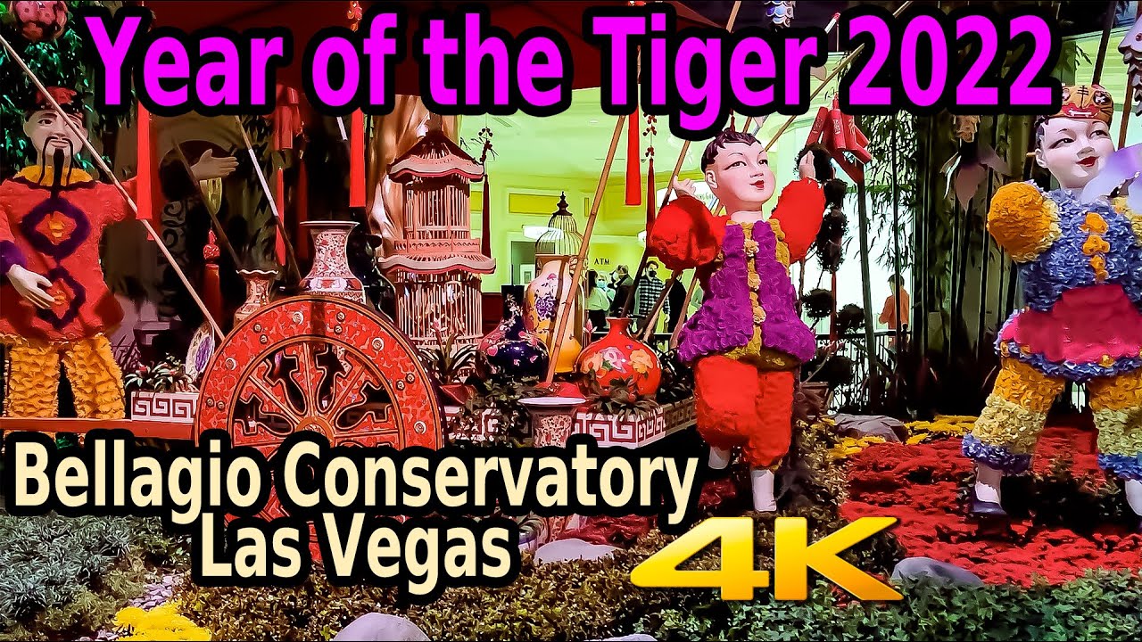 Bellagio Chinese New Year display 2022 - Year of the Tiger 