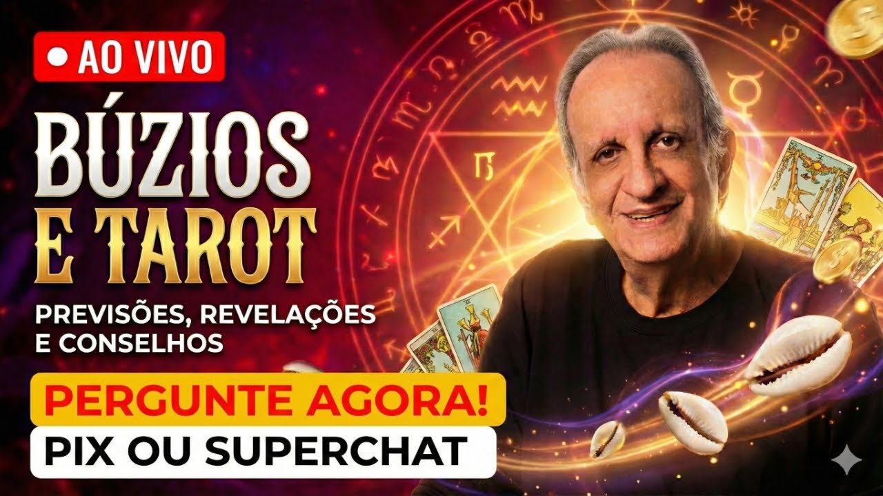 🔴 PERGUNTE: BÚZIOS E TAROT 🔮 Tarde Espiritual | Previsões, revelações e conselhos AO VIVO ❤️