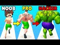 Paso de MAMADISIMO NOOB a PRO a HACKER 😂 INVICTOR SUPER FUERTE en MUSCLE RUSH #1