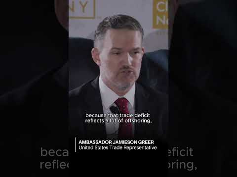 السفير جيميسون جرير الممثل التجاري للولايات المتحدة في النادي الاقتصادي في نيويورك