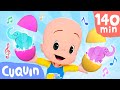 Surprise Eggs with Elephants and more educational videos for kids with Cuquin