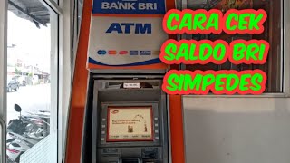 Cara Cek Saldo Tabungan BRI Simpedes di ATM Cara Cek Saldo Tabungan BRI Simpedes di ATM