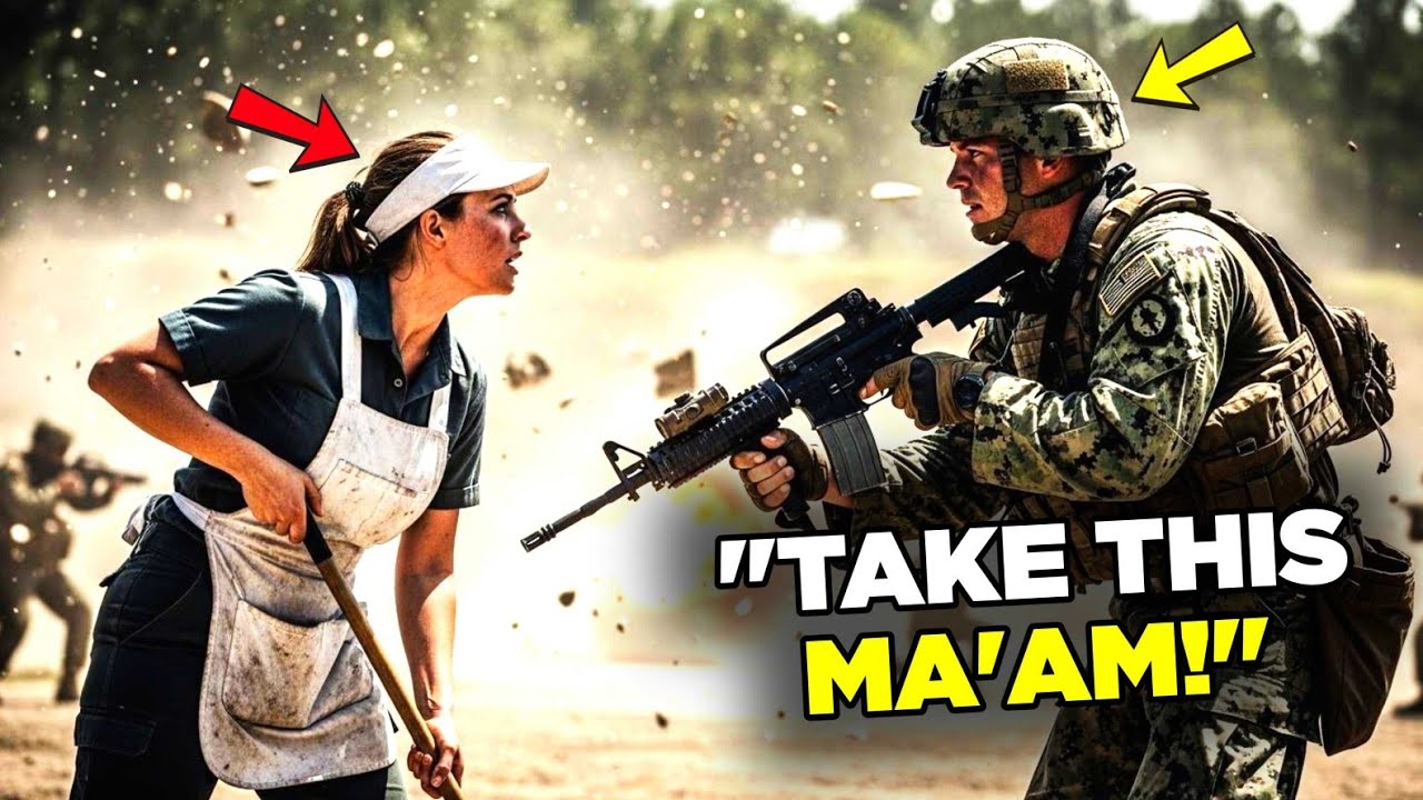 She Was Cleaning at the Firing Range, Then an Attack Hit and a SEAL Gave Her His Rifle