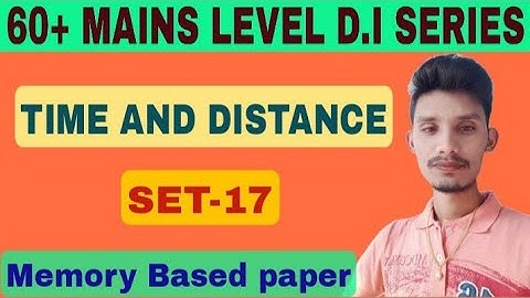60+ HIGH LEVEL DATA INTERPRETATION SET-17 | TIME & DISTANCE D.I | IN TELUGU | #LEGENDQUICKTEST