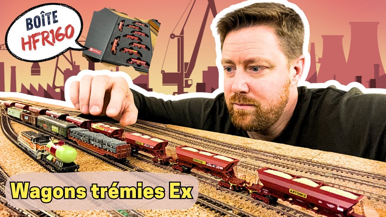 Une rame travaux qui en met plein les yeux !!! Wagons trémies REE