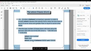 BSCS4II II UNIT 4 PART I II SQL SELECT STATEMENT