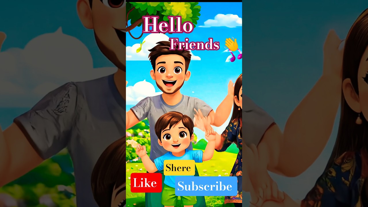 Hello Hello Little Friends 👋 | Kids Rhymes |