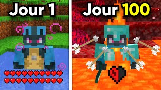 Jai Survécu 100 Jours Avec La Difficulté Qui Augmente Sur Minecraft