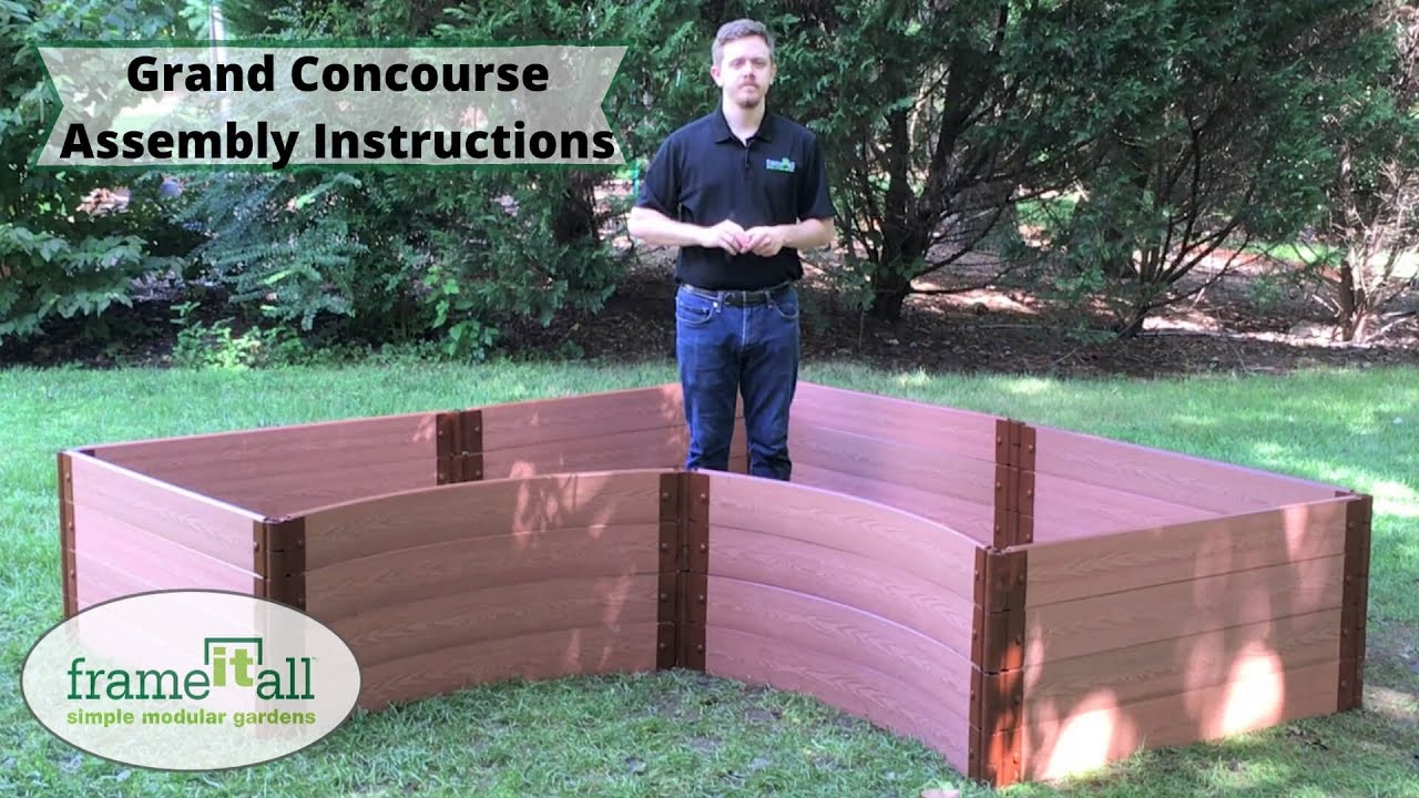 Grand Concourse Raised Garden Bed Assembly Instructions YouTube