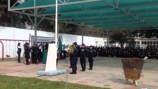 IZAMIENTO DE BANDERA EN EL JARDIN DE NIÑOS \