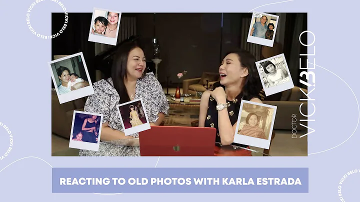 Reacting to Old Photos with Karla Estrada | Vicki Belo