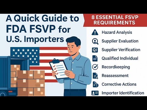 4-Minute Guide to FDA's FSVP Compliance for U.S Importers