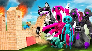 Can GARTEN OF BANBAN 7 MONSTERS break into my FORT?! (Garry's Mod Sandbox) screenshot 5