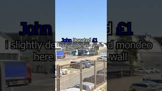 i slightly dented my ford Mondeo here by hitting a wall