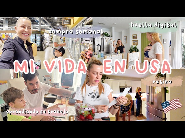🇺🇸 Un DÍA en mi VIDA: Aprendiendo su TRABAJO, COMPRAS al supermercado y lo que no ves en REDES