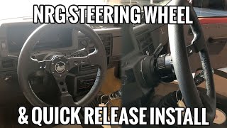 NRG Steering Wheel & Quick Release Install Mazda B2200 B2000