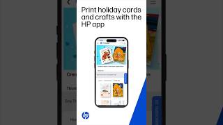 Print holiday cards and crafts with the HP app | HP Printers #short