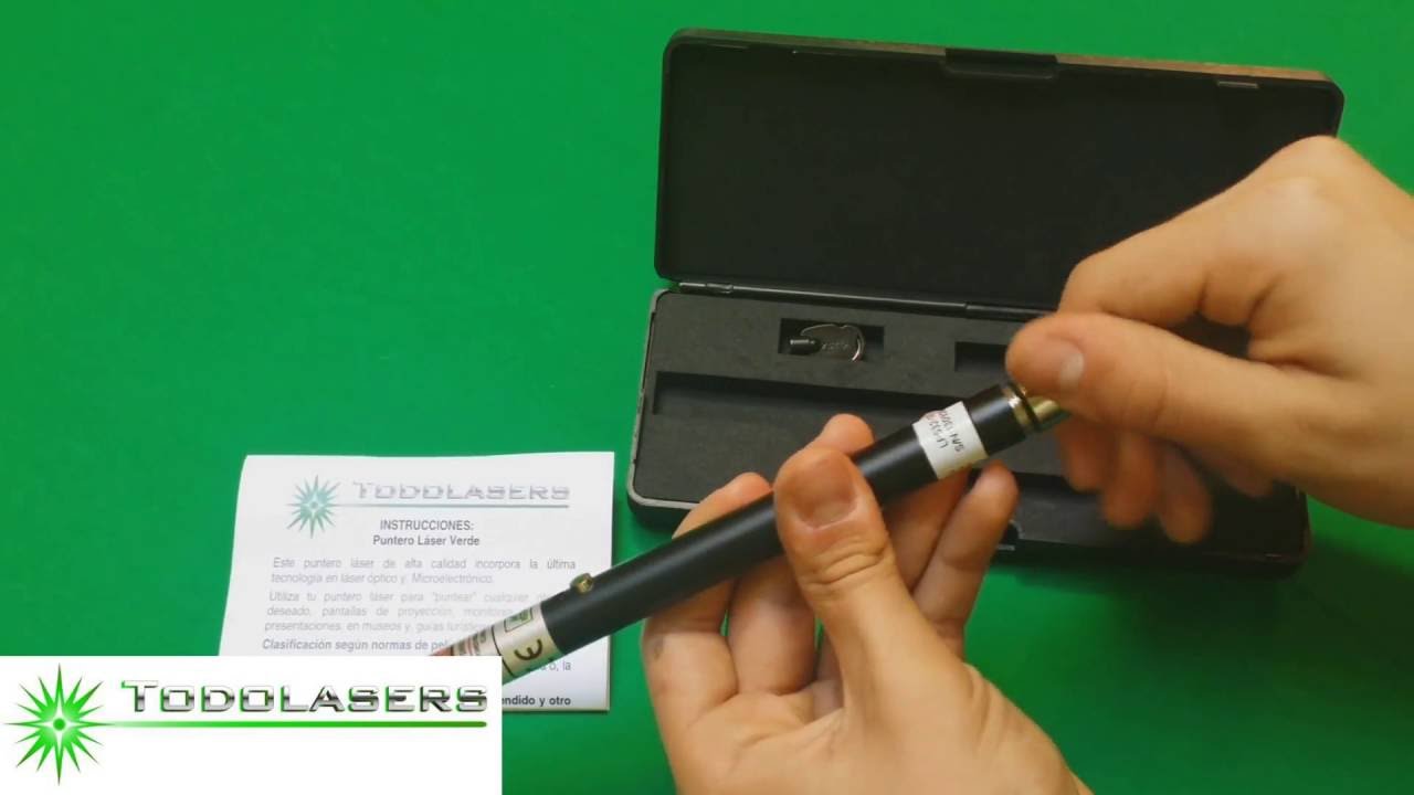 Presentación puntero láser LB- 532, 100mW verde.
