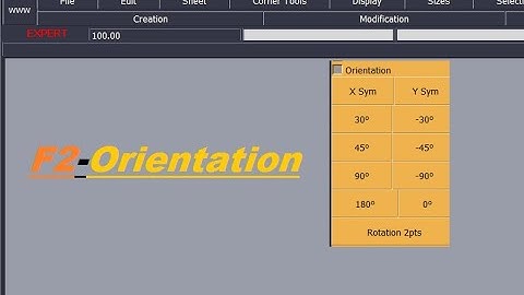 #Lectra_V8r1 #Full_Basic_to_Advanced_Course_part_11 #F2_Orientation
