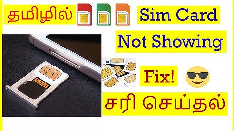 How To Fix Sim card not inserted Issue and not showing problem in Android mobile Tamil | VividTech