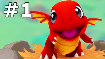 DragonVale World Gameplay Part 1 - Fire Dragon!