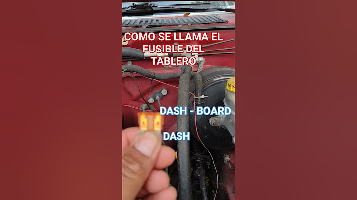 COMO SE LLAMA EL FUSIBLE DEL TABLERO #carros #autos #coches #shorts #ayudatv