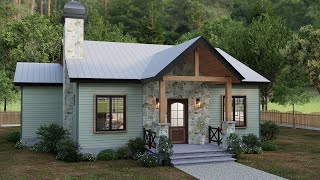 A BEAUTIFUL Small Home! 30'x33' 2-Bedroom House with Double Porches 😍