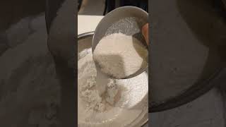 Pour liquid yeast on a flouramazing trending shortvideo