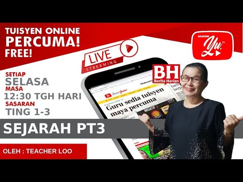 🔴[LIVE] SEJARAH PT3, TING 1 DUNIA KITA OLEH TEACHER LOO #66 #TUISYENPERCUMA