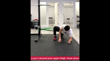 Banded Hip Scour - Hip Distraction Mobility Stretch Exercise