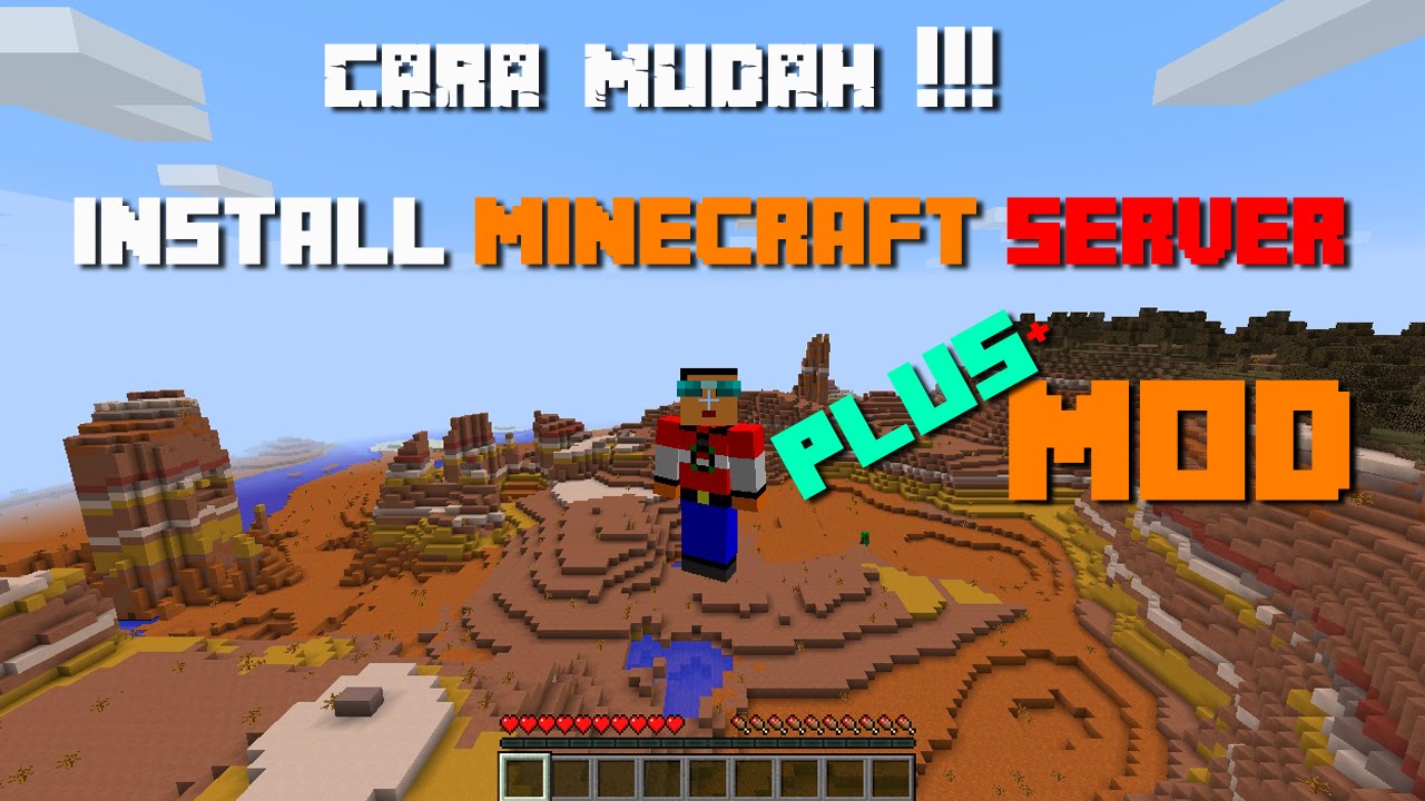 Cara Mudah Install Minecraft Server Plus MOD - YouTube