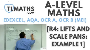 A-Level Maths R4-24 [Lifts and Scale Pans: Example 1]