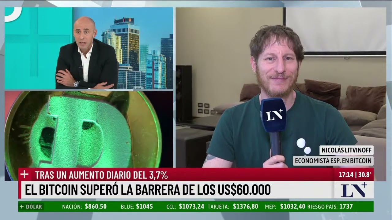 El bitcoin alcanzó su mayor valor en más de dos años