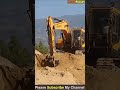 Hyundai 220 Excavator Removing Loose Soil and cleaning Hilly Road - #Shorts