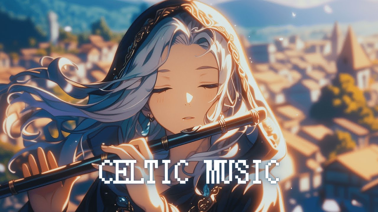 Celtic Music - Relaxing Flute Melodies from a Fantasy Town / Medieval Music Mix for Work & Study,