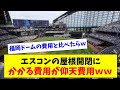 【衝撃】エスコン、屋根を開閉するもその費用に衝撃が走るwww【2chスレ】【5chスレ】【プロ野球反応集】