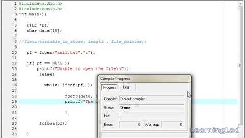 45   fgets Function C Programming Language Video Tutorial