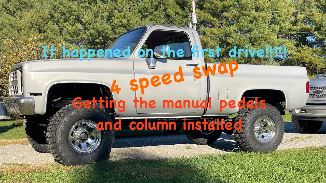 73-87 Squarebody automatic to manual swap. 700r4 to 4 speed sm465 swap