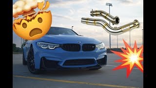 Installing Catless Downpipes! BACKFIRES!