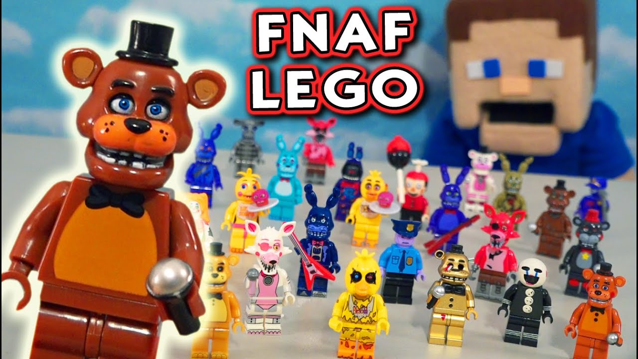 FNAF LEGO EVERY SINGLE BOOTLEG McFarlane Toys Mini Figures! Five Nights at  Freddy's - YouTube