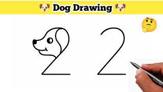 Only 22 Numbers → Dog?! 😱 | Drawing Trick for Kids