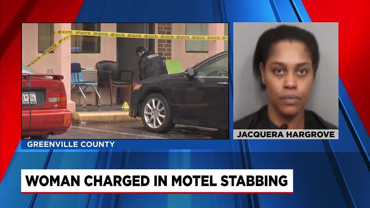 Woman charged in Greenville Co. motel stabbing - YouTube