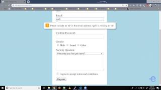 HTML - Form Validation