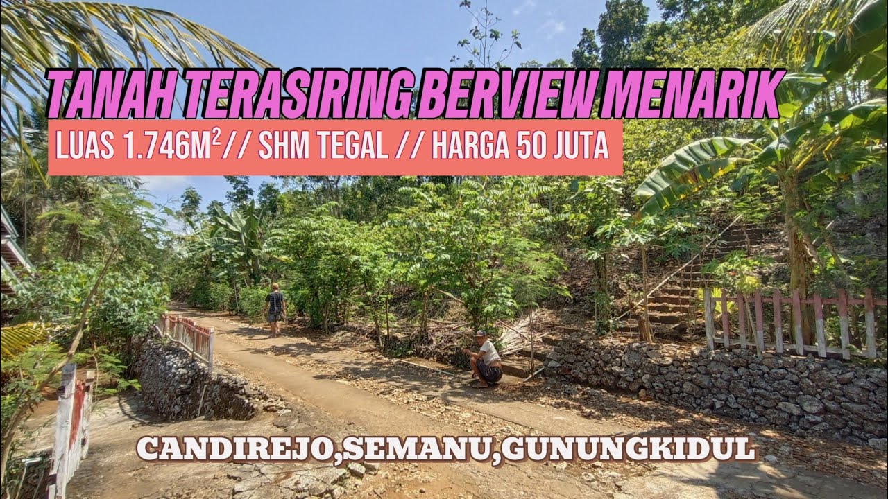 🚫TERJUAL🚫 TANAH TERASIRING LANDAI COCOK BUAT INVES ATAUPUN VILLA HARGA CUKUP 50 JT @TAMAPROPERTY
