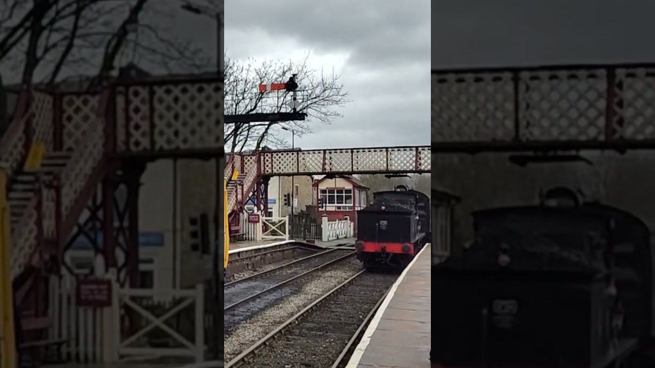 Steam train in Ramsbottom Station
