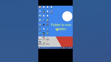 Trick to hide folder in Windows | #Shorts