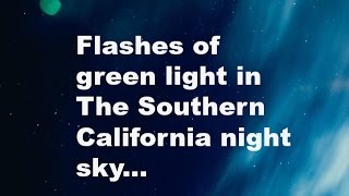 Over soutern california night sky ...