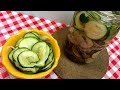 EASY BREAD &amp; BUTTER ZUCCHINI QUICKLES!!  ZUCCHINI REFRIGERATOR PICKLES!!